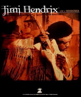 Jimi Hendrix Live At Woodstock 1969 Poster